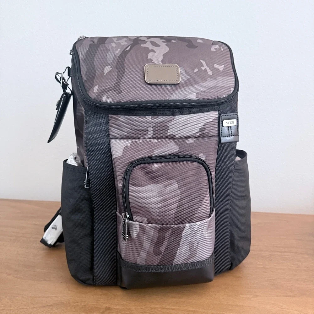Tumi Thornhill Backpack Grey Camo Ballistic Nylon Laptop Bag 02223683CTYMPO